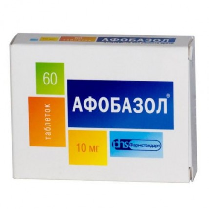 Afobazole (Fabomotizole) 10mg, 60 tablets