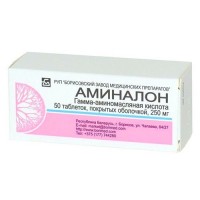 Aminalon (GABA) 250 mg, 50 coated tablets