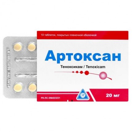 Artoxan (Tenoxicam) 20 mg, 10 film-coated tablets