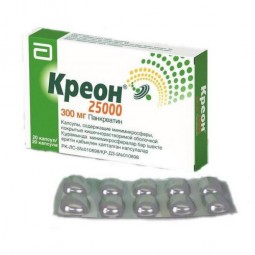 Creon 25000 300 mg (20 capsules) mg / spheres.