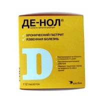 DE-NOL® (Bismuth Tripotassium Dicitrate) 120 mg, 112 coated tablets