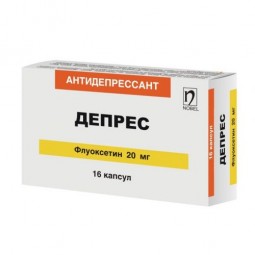Depres (Fluoxetine) 20 mg, 16 caps