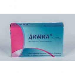 Dimia (Drospirenone/Ethinyl Estradiol) 3 mg/0.02 mg, 28 film-coated tablets