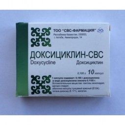 Doxycycline-SVS 100 mg, 10 capsules