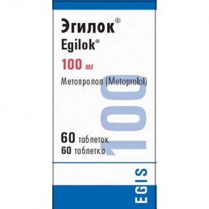Egilok® (Metoprolol) 100 mg, 60 tablets