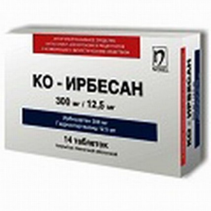 Ko Irbesan 300 mg / 12.5 mg 14s film-coated tablets