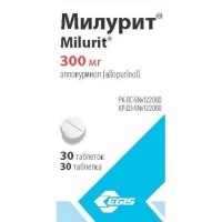 Milurit® (Allopurinol) 300 mg, 30 tablets
