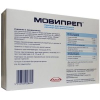 Moviprep powder for oral solution 2 pack A, pack B 2 in the box (A + D cachets paired)