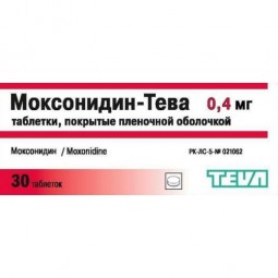 Moxonidine-30s Teva 0.4 mg film-coated tablets