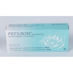 Regulon (Ethinyl Estradiol/Desogestrel) 21x3 film-coated tablets
