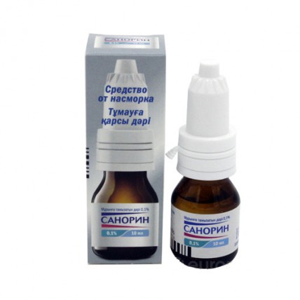 Sanorin 0.1% 10 ml Nasal Drops