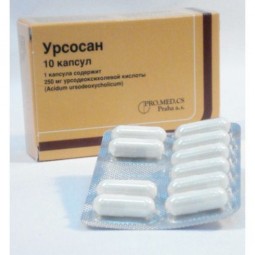 Ursosan® (Ursodiol) 250 mg, 10 capsules
