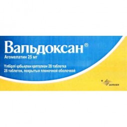 Valdoxan® (Agomelatine) 25 mg, 28 tablets