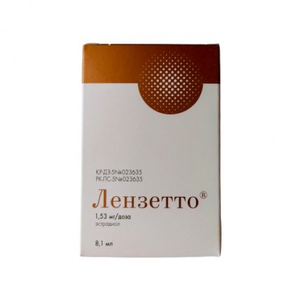LENZETTO® (Estradiol) 1,53 mg/Dose Transdermal Spray (8.1 ml / 56 Dose)