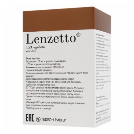 LENZETTO® (Estradiol) Transdermal Spray, 1,53 mg x 56 doses