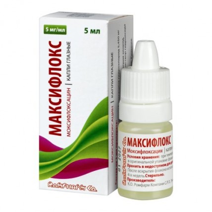 MAXIFLOX (Moxifloxacin) Eye Drops 5 mg/ml, 5 ml