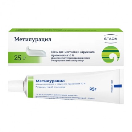 Methyluracil Ointment 10%, 25 g