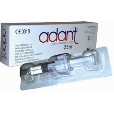 Adanta 2.5 ml synovial 1's endoprosthesis liq. in the syringe