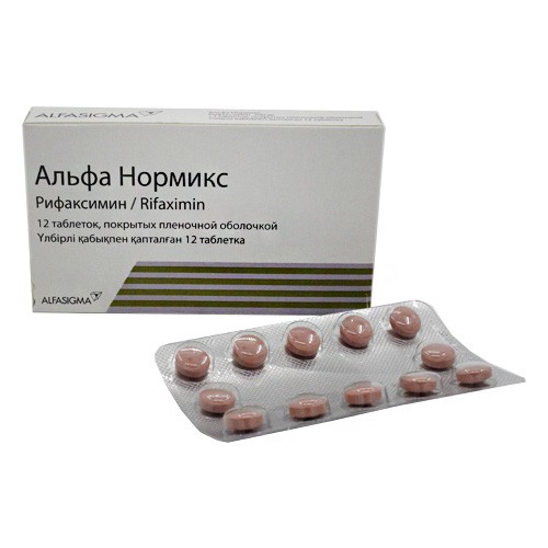 Alfa Normix® (Rifaximin) 200 mg, 12 coated tablets