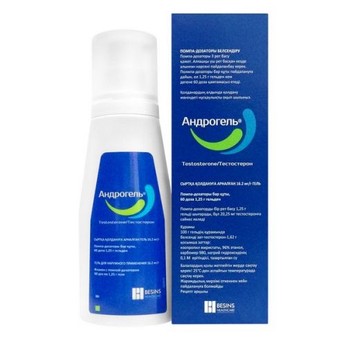 AndroGel® (Testosterone Gel) 16.2 mg/g, 88 g pump