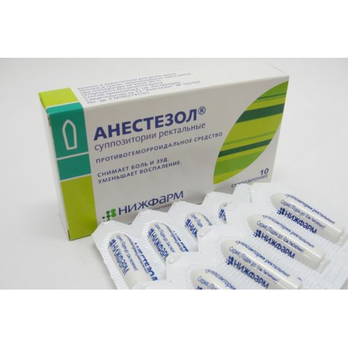 Anestezol 10s rectal suppositories