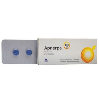 Arpegra (Sildenafil) 100 mg 4 coated tabs