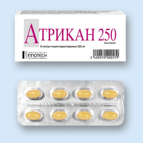 Atrikan 8's 250 mg capsules