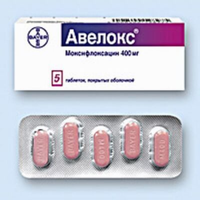 Avelox 5's 400 mg coated tablets