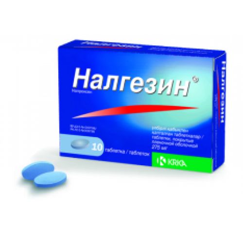 Nalgezin® (Naproxen) 275 mg, 10 film-coated tablets