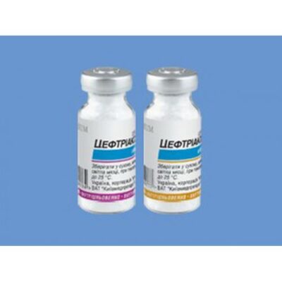 Ceftriaxone-ILC 1's 1g powder for solution for injection