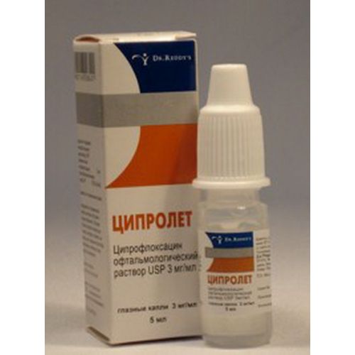 Ciprolet 3 mg / ml 5 ml of eye drops