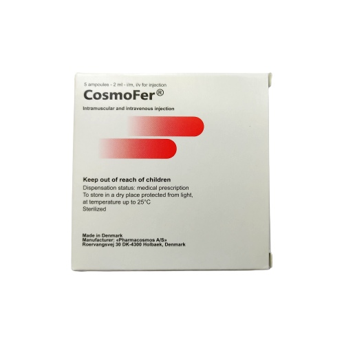 CosmoFer® (LMW Iron Dextran) 50mg/ml, 5 x 2 ml Ampoules