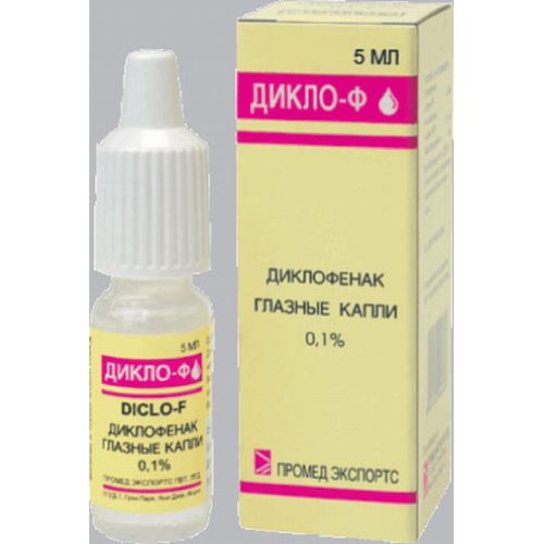 Diklo-F 0.1% 5 ml of eye drops
