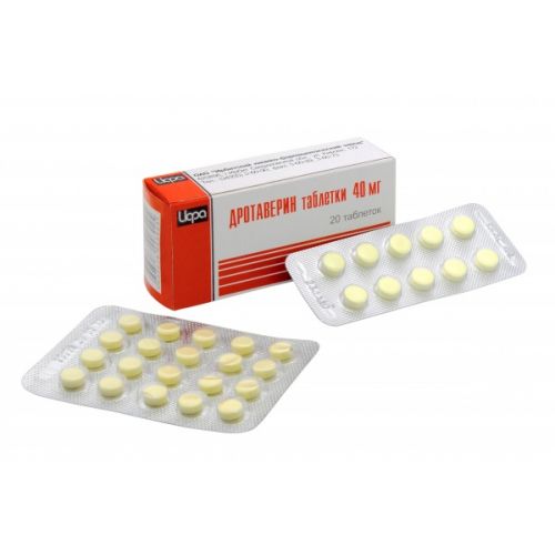 Drotaverina hydrochloride 40 mg (20 tablets)