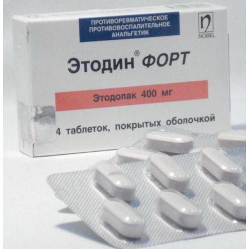 Etodin fort 14s 400 mg coated tablets