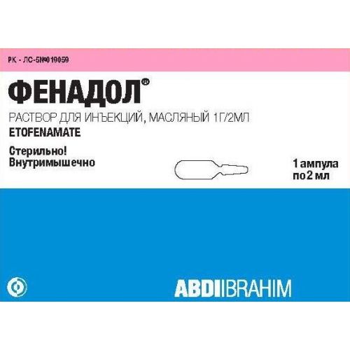 Fenadol 1g / 2 ml solution for injection