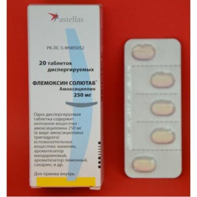Flemoxin Solutab 250 mg 20s dispersing tablets