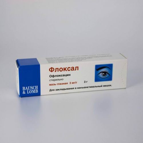 Floksal 0.3g of 3% ophthalmic ointment