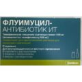 Fluimucil antibiotic IT 500 mg / 4 ml 3's lyophilisates for solution for injection and inhalation in ampulahs sol.