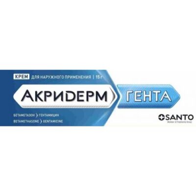 Gent Akriderm 0.05% + 0.1% 15g of a cream for topical use