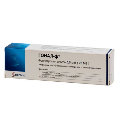 Gonal-F® 5.5 micrograms (75 IU) 1's lyophilized powder for quality in with the solvent solution