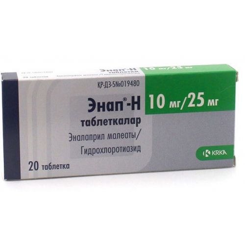 H enap 10 mg / 25 mg (20 tablets)