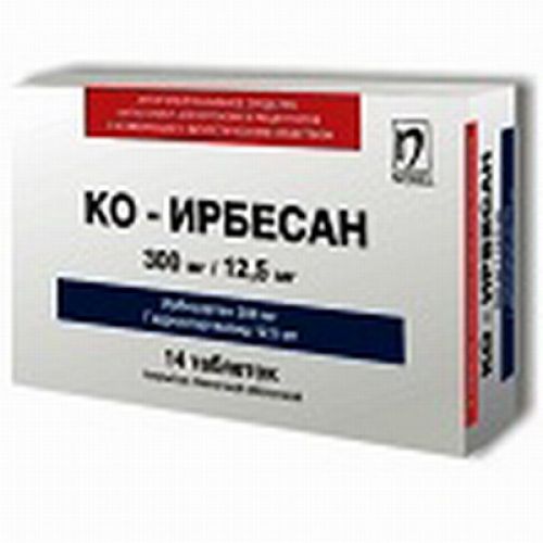 Ko Irbesan 300 mg / 12.5 mg 14s film-coated tablets