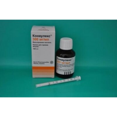 Konvuleks 300 mg / ml 100 ml drops for oral administration