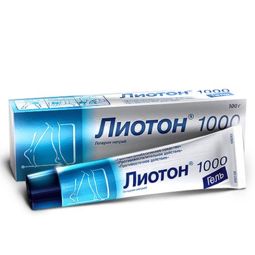 Lioton 1000 100g gel (topical application)