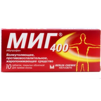 MIG 10s 400 mg film-coated tablets