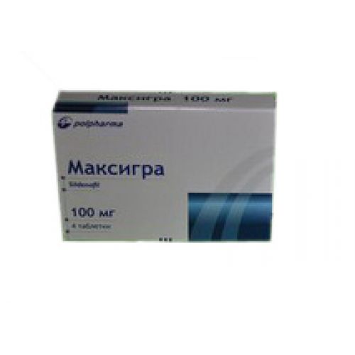Maxigra 4's 100 mg coated tablets