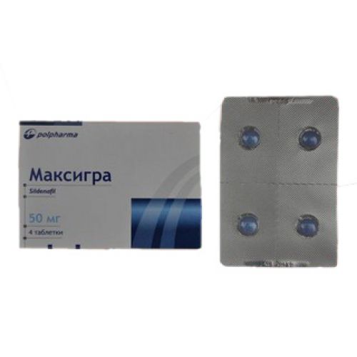 Maxigra 4's 50 mg coated tablets