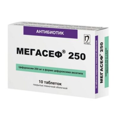 Megasef 250 mg (10 tablets)