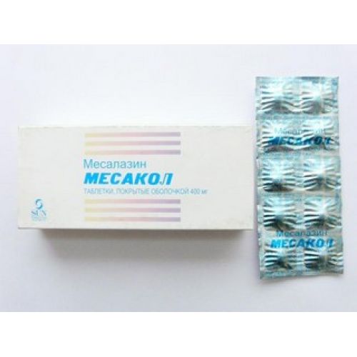 Mesakol 50s 400 mg coated tablets